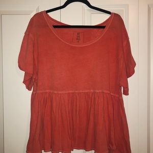 Free People Boho Babydoll Top